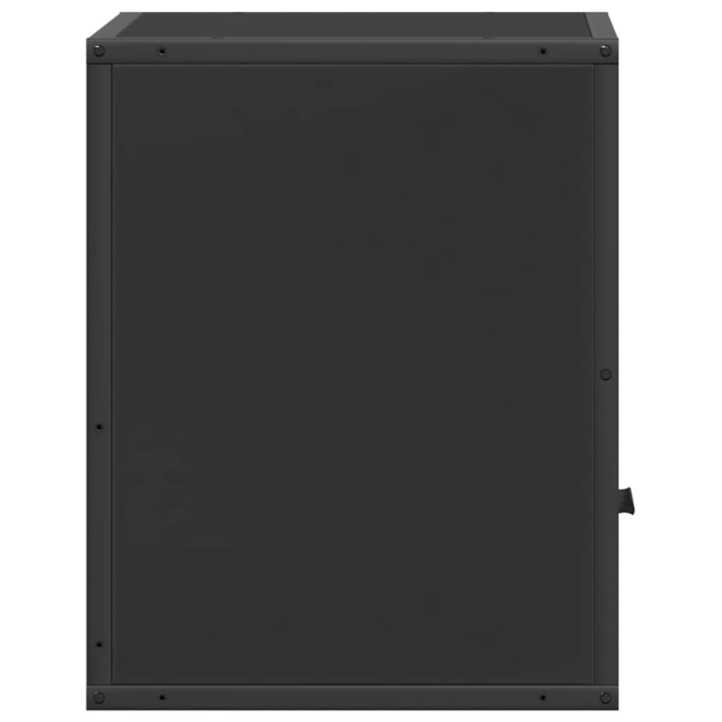 Wall-mounted Bedside Cabinets 2 pcs Black 40x31x39.5 cm