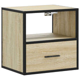 Wall-mounted Bedside Cabinets 2 pcs Sonoma Oak 40x31x39.5 cm