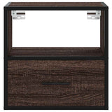 Wall-mounted Bedside Cabinets 2 pcs Brown Oak 40x31x39.5 cm