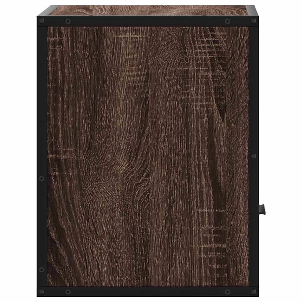 Wall-mounted Bedside Cabinets 2 pcs Brown Oak 40x31x39.5 cm