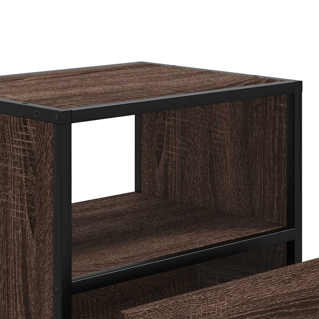 Wall-mounted Bedside Cabinets 2 pcs Brown Oak 40x31x39.5 cm