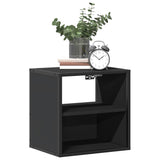 Wall-mounted Bedside Cabinets 2 pcs Black 40x31x39.5 cm