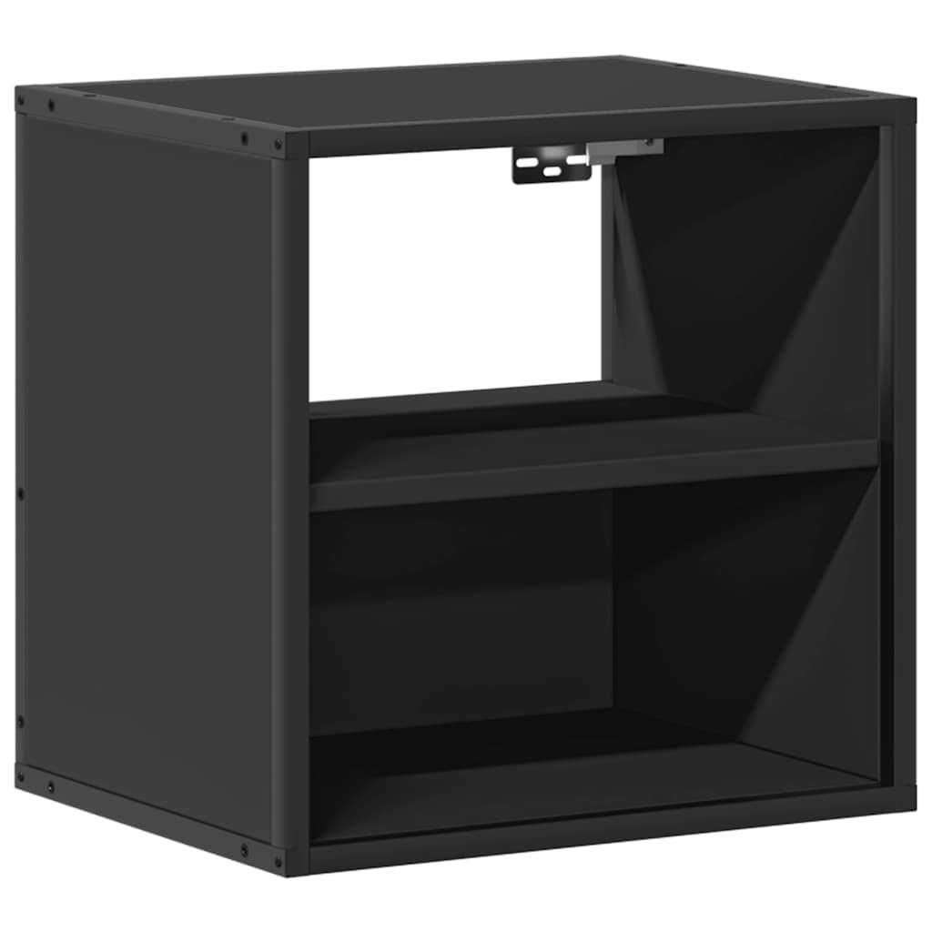 Wall-mounted Bedside Cabinets 2 pcs Black 40x31x39.5 cm