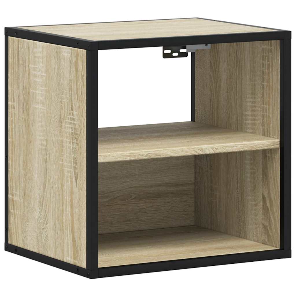 Wall-mounted Bedside Cabinets 2 pcs Sonoma Oak 40x31x39.5 cm