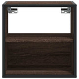 Wall-mounted Bedside Cabinets 2 pcs Brown Oak 40x31x39.5 cm