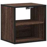 Wall-mounted Bedside Cabinets 2 pcs Brown Oak 40x31x39.5 cm