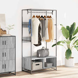 Wardrobe Grey Sonoma 90x50x180 cm Engineered Wood