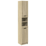 Bathroom Cabinet Sonoma Oak 32x34x188.5 cm Engineered Wood