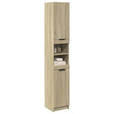 Bathroom Cabinet Sonoma Oak 32x34x188.5 cm Engineered Wood