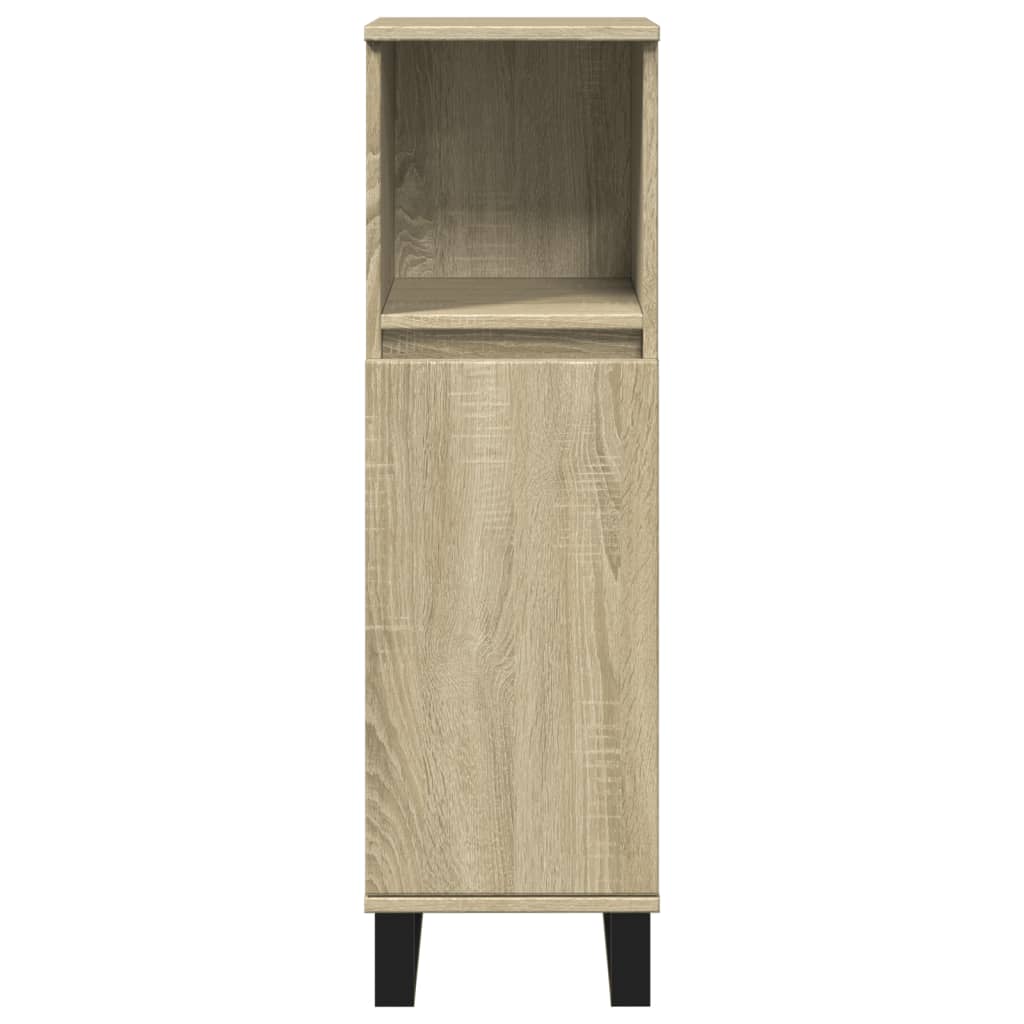 Bathroom Cabinet Sonoma Oak 30x30x100 cm Engineered Wood