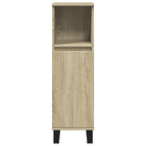 Bathroom Cabinet Sonoma Oak 30x30x100 cm Engineered Wood