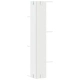 Wall Corner Shelf White 36.5x36.5x140 cm Engineered Wood