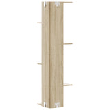 Wall Corner Shelf Sonoma Oak 36.5x36.5x140 cm Engineered Wood