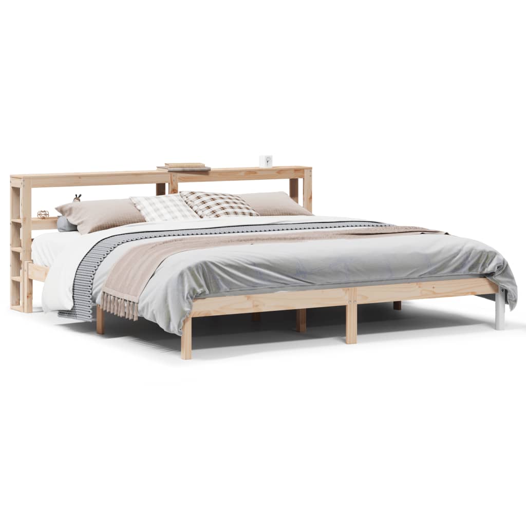 Bed Frame without Mattress 180x200 cm Super King Solid Wood Pine