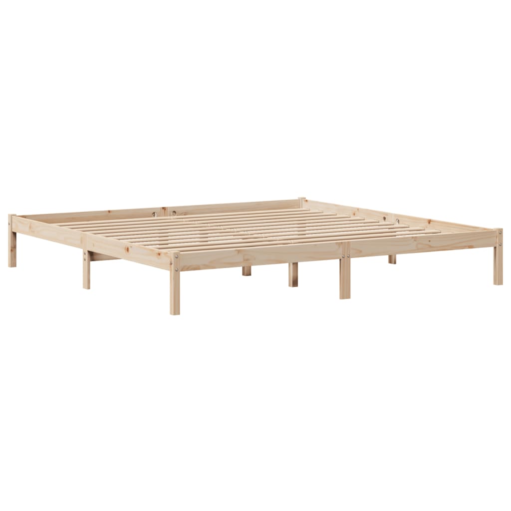 Bed Frame without Mattress 180x200 cm Super King Solid Wood Pine