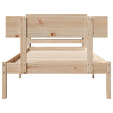 Bed Frame without Mattress 90x190 cm Single Solid Wood Pine