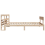 Bed Frame without Mattress 90x190 cm Single Solid Wood Pine