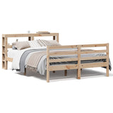 Bed Frame without Mattress 120x200 cm Solid Wood Pine