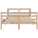 Bed Frame without Mattress 120x200 cm Solid Wood Pine