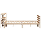 Bed Frame without Mattress 120x200 cm Solid Wood Pine