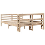 Bed Frame without Mattress 120x200 cm Solid Wood Pine