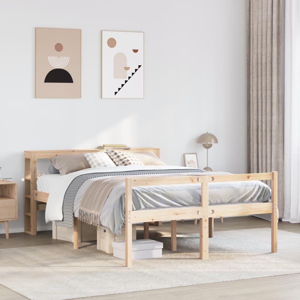 Senior Bed with Headboard without Mattress 140x190 cm