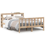 Bed Frame without Mattress 160x200 cm Solid Wood Pine