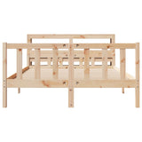 Bed Frame without Mattress 160x200 cm Solid Wood Pine