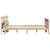 Bed Frame without Mattress 160x200 cm Solid Wood Pine