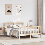 Bed Frame without Mattress 160x200 cm Solid Wood Pine