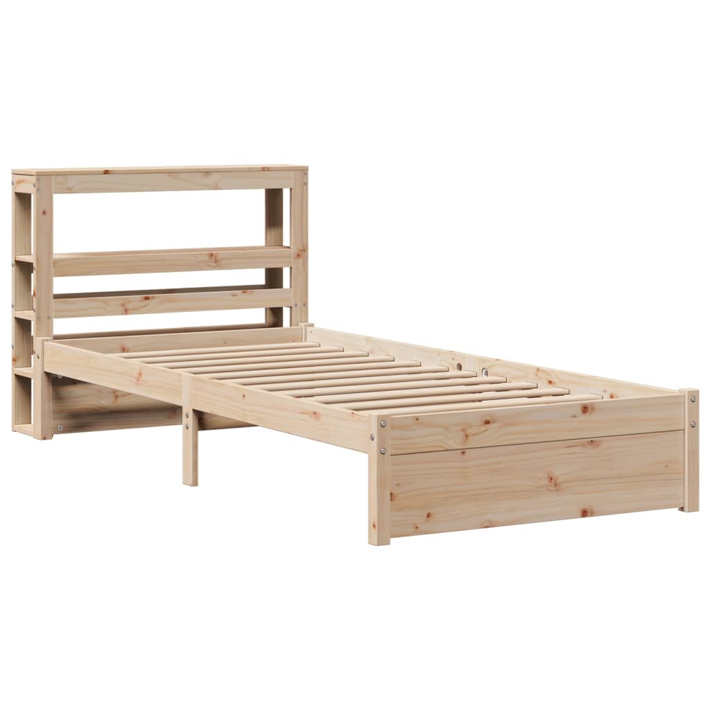 Bed Frame with Headboard without Mattress 90x190 cm Single