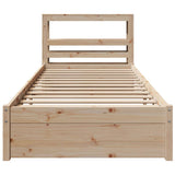 Bed Frame with Headboard without Mattress 90x200 cm