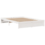 Bed Frame with Headboard without Mattress White 150x200 cm King Size