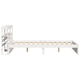 Bed Frame with Headboard without Mattress White 150x200 cm King Size