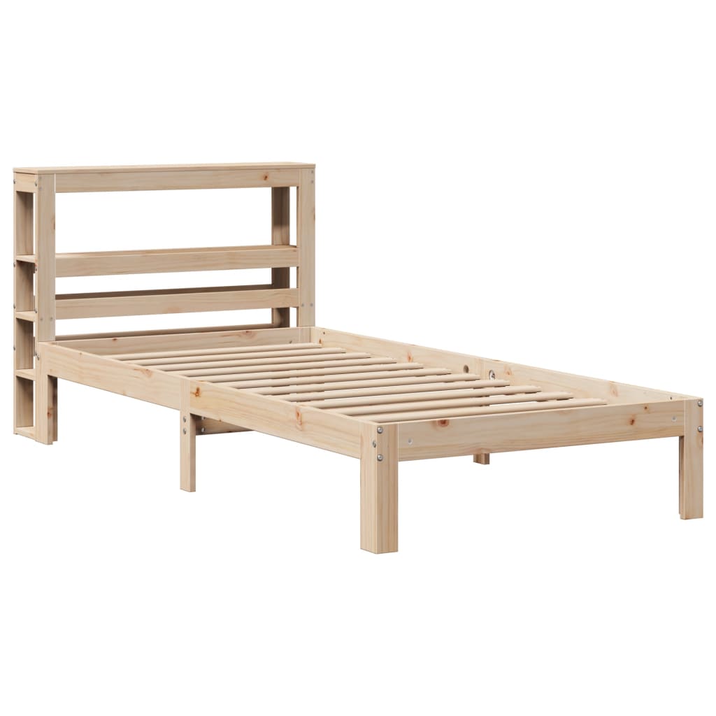 Bed Frame with Headboard without Mattress 90x190 cm Single