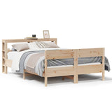 Bed Frame without Mattress 120x190 cm Small Double Solid Wood Pine