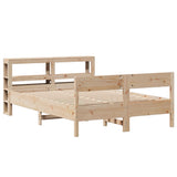 Bed Frame without Mattress 120x190 cm Small Double Solid Wood Pine