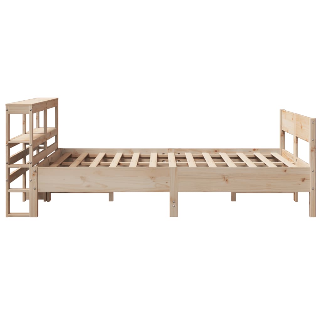 Bed Frame without Mattress 120x190 cm Small Double Solid Wood Pine