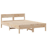 Bed Frame without Mattress 120x190 cm Small Double Solid Wood Pine