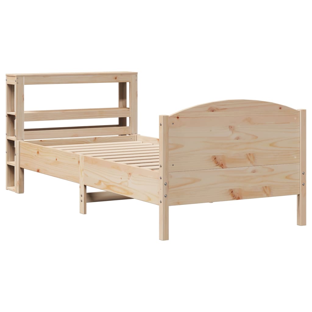 Bed Frame without Mattress 90x200 cm Solid Wood Pine