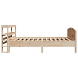 Bed Frame without Mattress 90x200 cm Solid Wood Pine