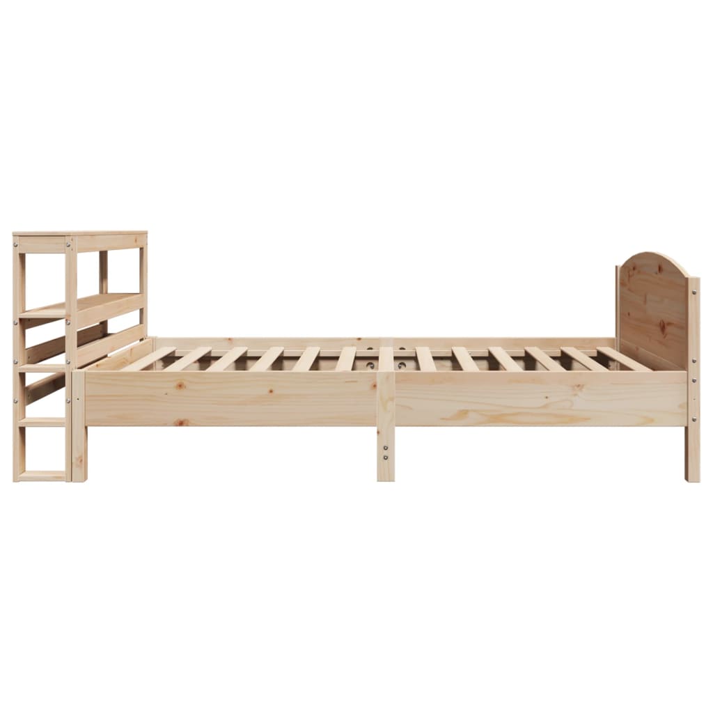 Bed Frame without Mattress 75x190 cm Small Single Solid Wood Pine