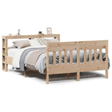 Bed Frame without Mattress 150x200 cm King Size Solid Wood Pine