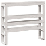 Bed Frame with Headboard White 100x200 cm Solid Wood Pine