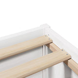 Bed Frame with Headboard White 100x200 cm Solid Wood Pine