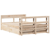 Bed Frame without Mattress 120x190 cm Small Double Solid Wood Pine