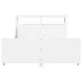 Bed Frame without Mattress White 160x200 cm Solid Wood Pine