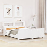 Bed Frame without Mattress White 160x200 cm Solid Wood Pine