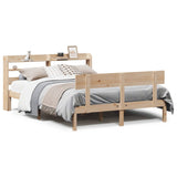 Bed Frame without Mattress 140x190 cm Solid Wood Pine