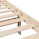 Bed Frame without Mattress 140x190 cm Solid Wood Pine